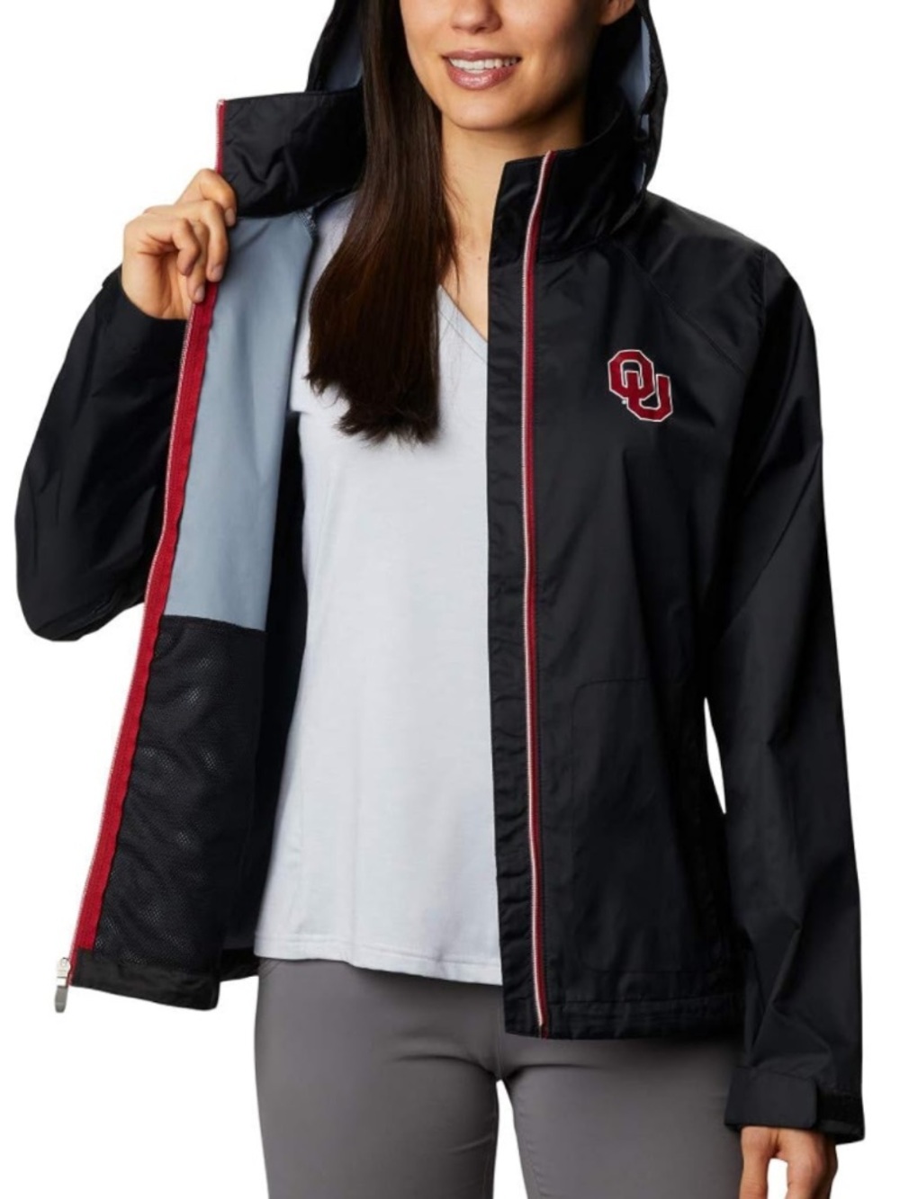 NWT columbia women’s university of oklahoma OU sooners switchback jacket black